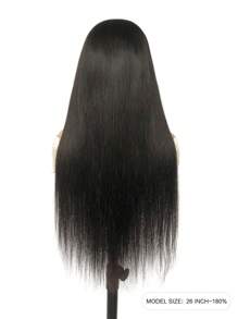 TrueHD Wear & Go 6*4 高清蕾丝无胶预拔自然发际线直发 180% 8-16 英寸鲍勃头 18-30 英寸常规蕾丝闭合假发自然黑色高品质无胶假发编织真人发质度假必备万圣节服装 - SNatural - 查看 4
