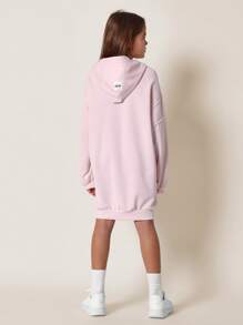 SUMWON Áo nỉ trùm đầu cỡ lớn Đầm ấm áp mặc mùa đông Quà tặng ngày lễ Áo nỉ thường ngày thời trang tuổi teen Áo chui đầu có mũ trùm đầu Thể thao Thể thao Đường phố Thu Xuân Athleisure - Hồng - Xem 2