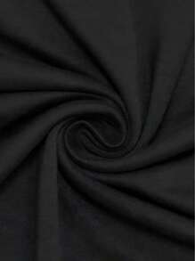 Flirla Branded Brown Short Plus Size Round Neck T-Shirt With Cute, Fashionable, Sexy Printed Pattern Front Design, Comfortable Casual Home Wear For Women, Spring/Summer - Black - View 5