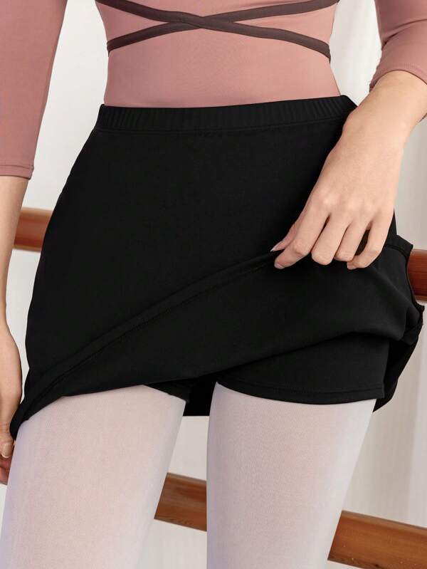 Dansine Women's Tight Yoga/Ballet Leotard With Shorts, High-Elasticity Adult Gymnastics Dance Leotards With High-Waist Shorts/Skirt, Breathable Sports Crop Top And Shorts Outfit, Spring/Summer