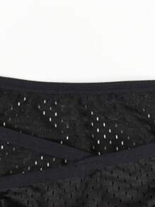 男士性感内衣，简约时尚三角裤和丁字裤 - 黑色 - 查看 6