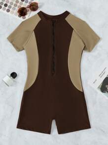 SHEIN Swim 1pc Beach Summer Outfits For Women - Multicolor - View 1