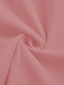SHEIN Clasi Blazer à manches longues coupe slim de couleur unie, grande taille, minimaliste et , convient pour l'été - Vieux Rose - Voir 7