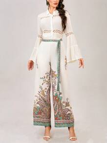 Mulvari Casual Holiday Print Women Pants - Multicolor - View 5