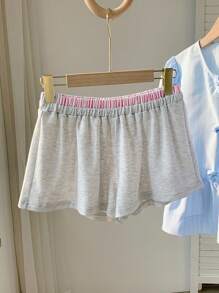 Comfortcana 女士松紧腰宽松休闲短裤，百搭 - 彩色 - 查看 1