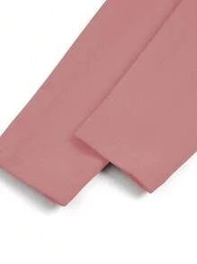 SHEIN Clasi Blazer à manches longues coupe slim de couleur unie, grande taille, minimaliste et , convient pour l'été - Vieux Rose - Voir 6