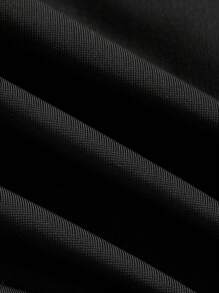 SHEIN EZwear Leggings moldeadores de talla grande con cintura alta, de tela de malla y parches, para el verano - Negro - Ver 6