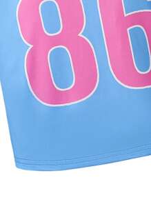 2 Pieces Set: Teen Girls Black Letter Graphic V-Neck Sports Sweatshirt And Loose Fit Pink Camo Wide Leg Pants, Streetwear Fashion Versatile, Also Suitable As Valentine's Day Gift - Multicolor - View 6