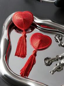 心形水钻装饰乳头贴