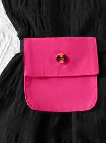 SHEIN Set da 2 pezzi per festival per giovani ragazze: giacca in stile vestito con testurizzazione rossa e vestito nero senza maniche con balze e cintura in vita rossa, moda elegante adatta per uso quotidiano, San Valentino