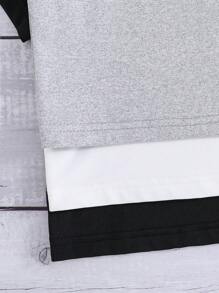 3pcs/Set Baby Girls Slogan Graphic Print Casual Crew Neck Short Sleeve Top, Summer Design