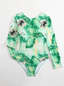 Swim SPRTY Beach Summer Outfits For Women, Random Print One Piece Swimsuit - Multicolor - View 8