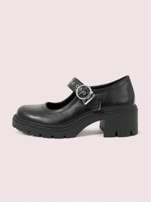 CUCCOO DOLLMOD Women Sugerpunk Wedge & Platform Slip-On Sneakers, Versatile & Practical - Black - View 6
