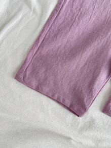 Vintaside Kids 女婴休闲连体衣，正面有刺绣 - 紫羅蘭色 - 查看 4