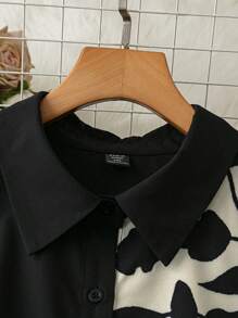 SHEIN Clasi 女士梭织印花休闲节日连衣裙 - 彩色 - 查看 3