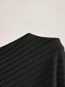 MaterniWear 针织褶皱孕妇装，腰部打结，修身女式夏季连衣裙，女式黑色连衣裙办公室/工作 - 黑色 - 查看 6