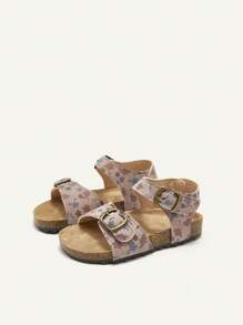 Cozy Pixies Sandalias planas de bebé con diseño floral vintage y estilo bohemio, de piel sintética