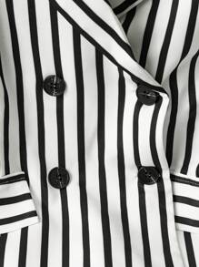 SHEIN Clasi Plus Size Women Lapel Tie Decoration Vest Elastic Waist Zipper Shorts Set, Suitable For Casual Commute