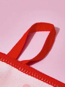 Strawberry Shortcake X SHEIN Strawberry Print Bath Towel/Beach Towel, Extra Large Size, Absorbent And Quick-Drying, For Home Bathroom Decor Summer Use,Gift Ideas - Multicolor - View 6