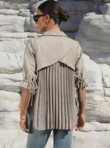 SHEIN LUNE 女士编织休闲常规夏季衬衫