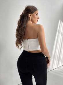 Firerie 大码女式优雅休闲度假高端设计现代约会之夜派对适合多种场合花卉褶皱领拉链褶皱摇摆宽松短款上衣