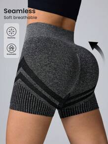 Easithlete 休闲简约无缝运动短裤，深灰色