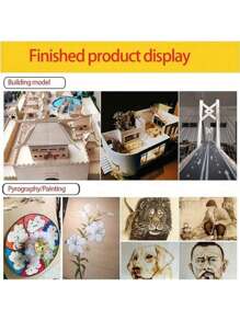 SHEIN 5/12/26pcs-Pack Plywood Craft Sheets: Versatile & Precise For DIY, Wood Burning, CNC Projects -  Wooden Ornaments