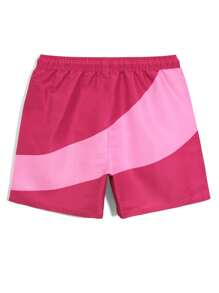 Manfinity Swimmode Men's Letter Print Drawstring Waist Casual Beach Shorts