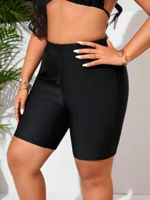 Swim SPRTY Plus Size Women Casual Holiday Bikini Bottom - Black - View 6