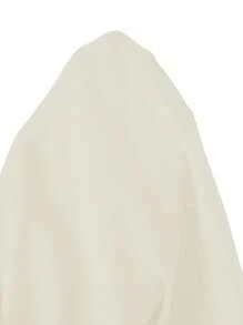 Chiquease Elegancka damska bluzka z długimi rękawami i rozkloszowanymi mankietami i kokardą