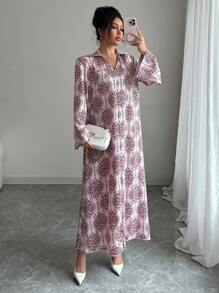 Al Najma 简约时尚的阿拉伯风格夏装 - 粉色 - 查看 5