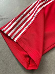 Manfinity Hypemode 男式条纹字母印花抽绳腰部宽松运动裤