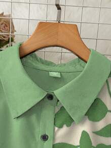 SHEIN Clasi 女士梭织印花休闲节日连衣裙 - 彩色 - 查看 3