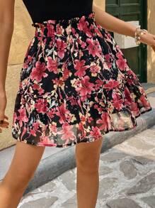 SHEIN Frenchy Falda de línea A minimalista para mujer, apta para el verano