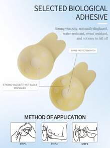 2 Pairs Of Teardrop-Shaped Pasties, Suitable For Everyday Wear - Multicolor - View 3