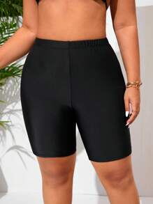 Swim SPRTY Plus Size Women Casual Holiday Bikini Bottom - Black - View 3