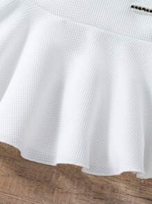 SHEIN Vestido sin mangas elegante con decoración de mariposa Darlene para niña, apropiado para salidas casuales y reuniones, para verano