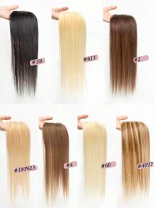 Hair Topper Human Hair Transparent Lace Base 3*4inch Women Toupee Invisible Free Part Hair Toppers Hair Extension - S4 - View 5