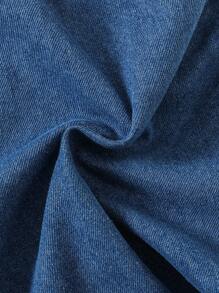 3pcs/Set Young Boy Casual Academy Style Comfortable Washed Blue Denim Shorts, Spring/Summer New Arrival,Holiday,Summer,Travel - Multicolor - View 7