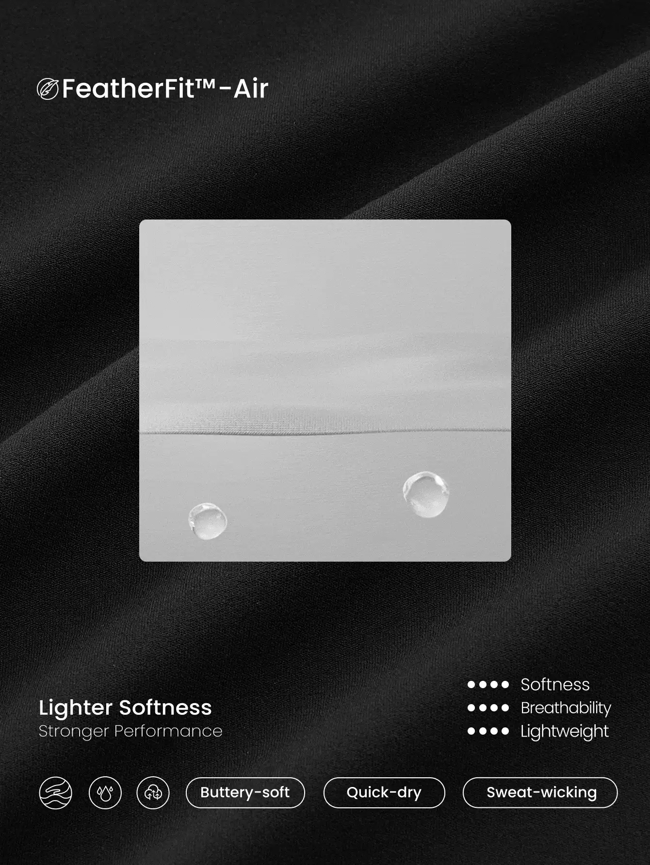 GLOWMODE 3.5 英寸 FeatherFit™-Air Pro Play 吸汗速干对比色方领运动连衣裙，内置短裤，侧袋，防滑握把，低冲击力网球，高尔夫，匹克球，日常穿着，可拆卸护罩 - 黑色 - 查看 5