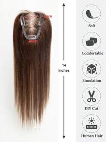 Hair Topper Human Hair Transparent Lace Base 3*4inch Women Toupee Invisible Free Part Hair Toppers Hair Extension - S2 - View 2