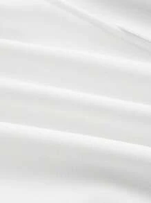 SHEIN MOD 女士荷叶边花卉印花白色露肩紧身连衣裙、白色连衣裙、圣诞老人连衣裙、派对女士连衣裙、新年前夜连衣裙 - 白色 - 查看 4