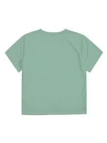 INAWLY Summer Casual Crop Top Retro 1889 California Slogan Women Fitted T-Shirt - Green - View 2