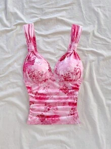 Soleia 女士休闲花卉印花度假背心