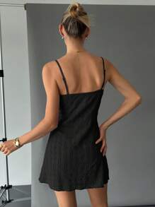 Siren Gaze Women Mini Suspender Dress, Solid Color Casual Summer Style,Summer Dresses For Women