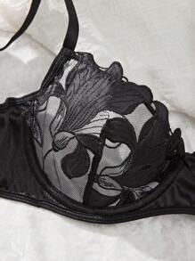 SHEIN 5件套女士性感外出内衣套装 - 黑色 - 查看 4