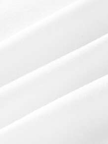 SHEIN EZwear 3pcs/Set Summer Casual Solid Color Notched Neck Ruched T-Shirts - Burgundy - View 3