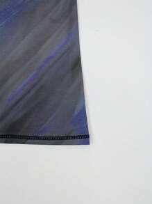 Manfinity VDAYZ Men's Full Print Crew Neck Raglan Long Sleeve Surfing T-Shirt - Blue - View 6