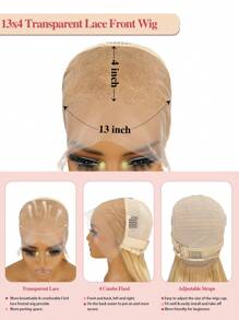 13x4 Lace Front Wig Human Hair Straight 22 24 26inch P27/613 Honey Blonde Hair With Highlights Lace Front Wig Human Hair 180 Density Human Hair Lace Frontal Wig - S27/613 - View 5