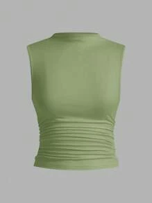 SHEIN Essnce Bộ 3 chiếc/bộ đồ lót nữ mùa hè thường ngày màu trơn nhún bèo - Nhiều màu - Xem 7